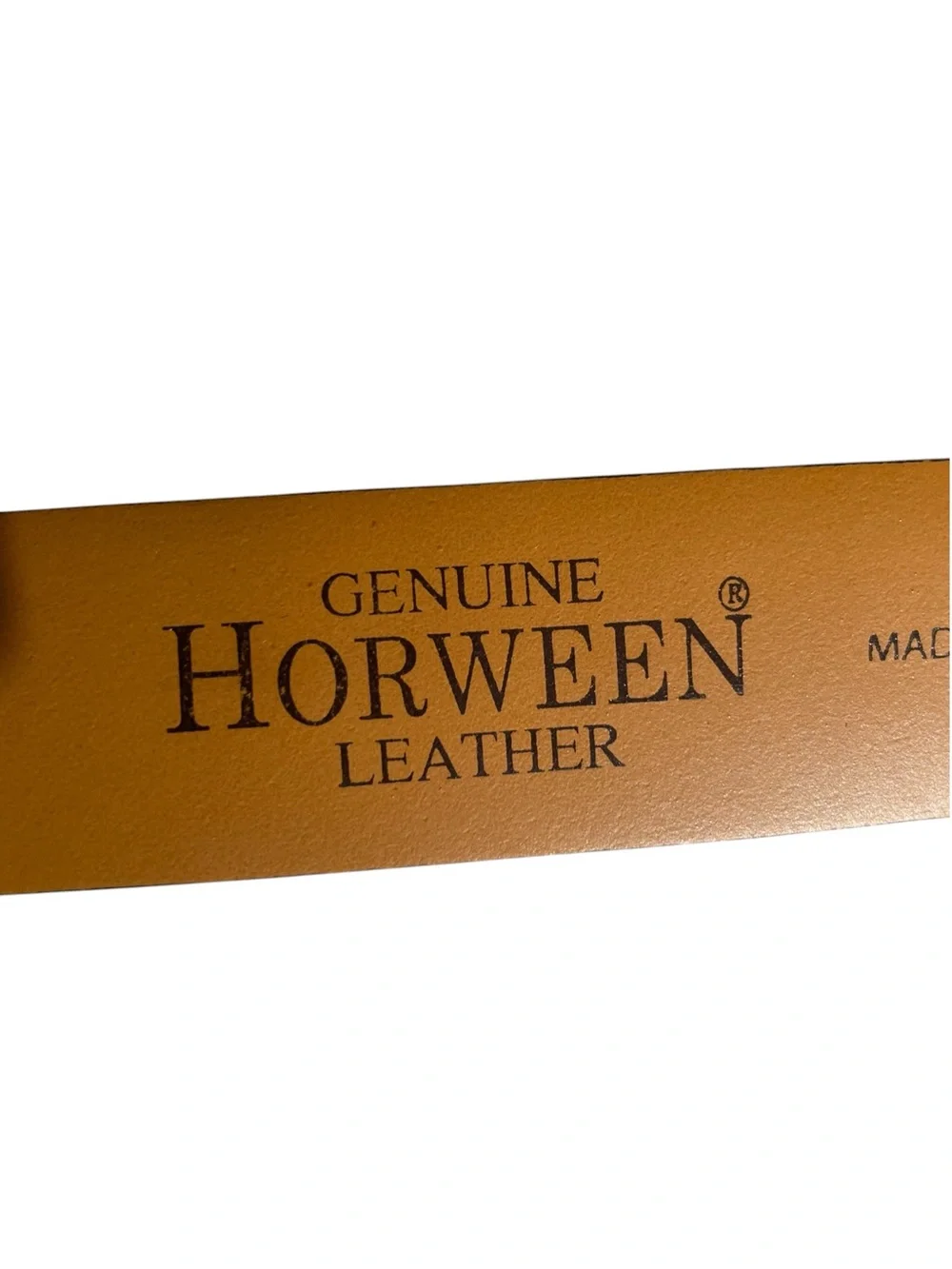 Horween Leather Belt By Johnston & Murphy USA Italy Black Silver Sz 32 Limited